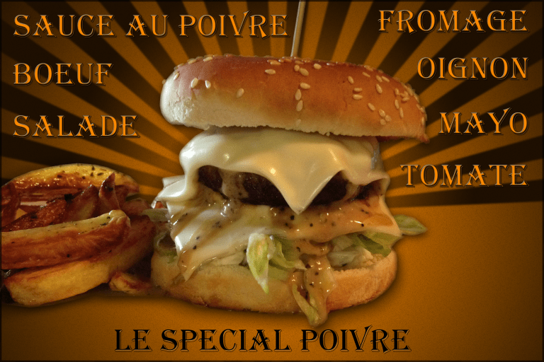 Burger poivre Delire